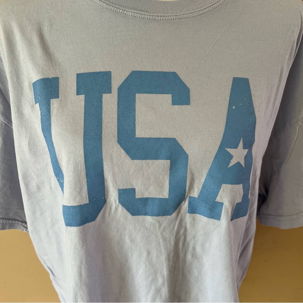 Protrend Large USA Blue Shirt Top Tee - Picture 2 of 5